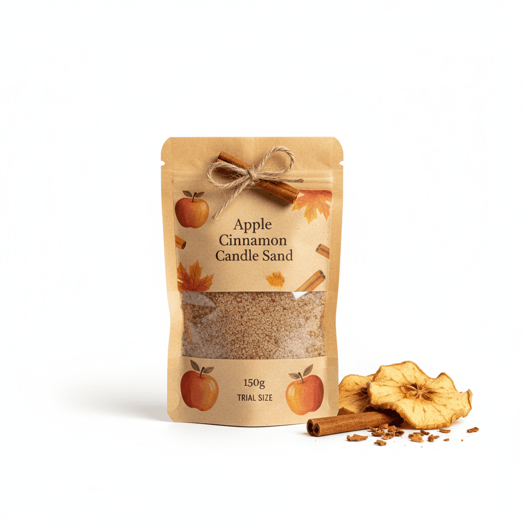 apple cinnamon mini candle sand