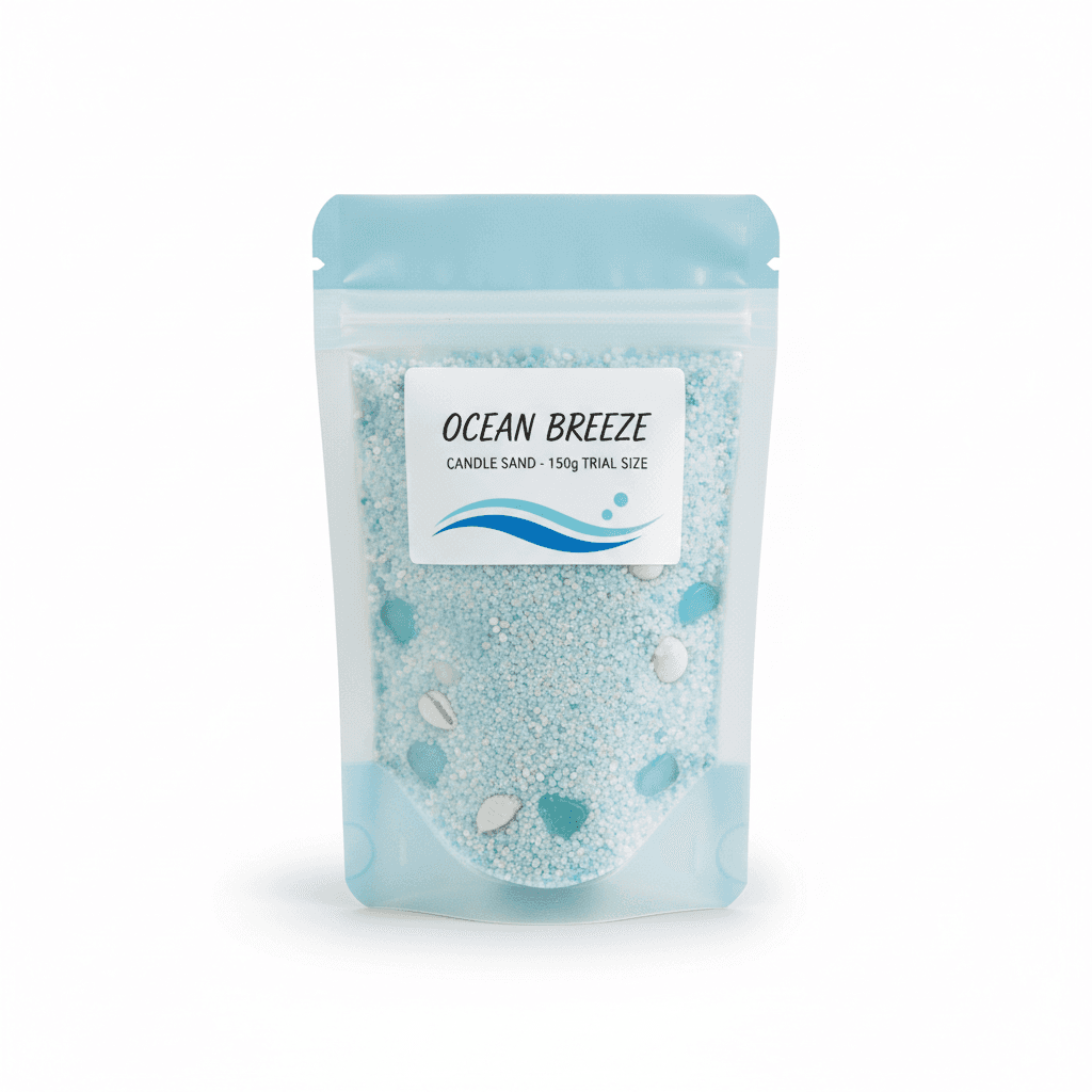 ocean breeze mini candle sand